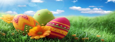 Happy Easter Chocolate Eggs Facebook Covers
